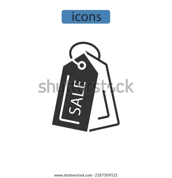 sale\
icons  symbol vector elements for infographic\
web