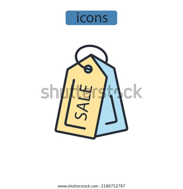 sale\
icons  symbol vector elements for infographic\
web