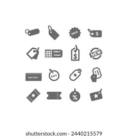 sale icons vector white background eps