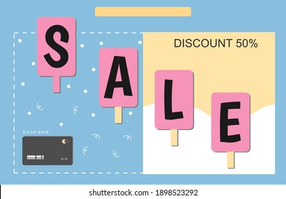 Sale items, perfect for your product brand promotion, online shop or offline banner marketing