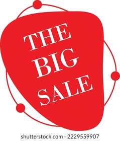 Vector de tarjetas rojas de artículos de venta 