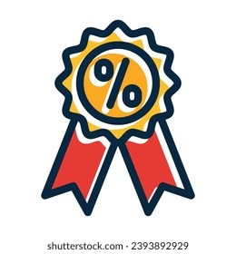 Sale Items Vector Thick Line Filled Dark Colors Icons For Personal And Commercial Use.
