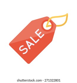 Sale label badge. Isolated icon pictogram. Eps 10 vector illustration.
