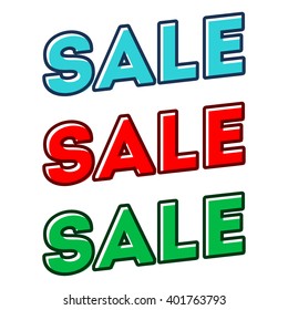 sale label and badge set