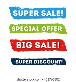 sale label and badge set