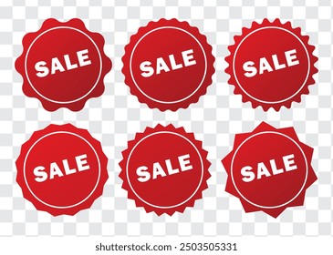 Ilustración de diseño de Vector de círculo de etiqueta de venta