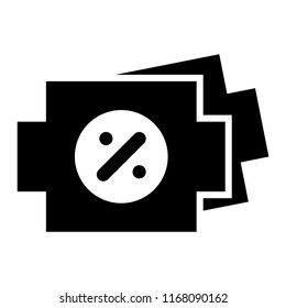 sale label discount icon. flat illustration of sale label discount vector icon for web