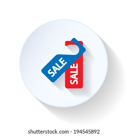 Sale label flat icon