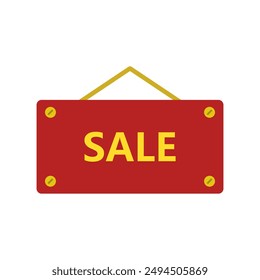 Sale label icon illustrated on background