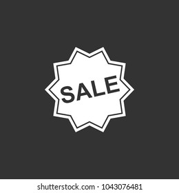 Sale label icon, stock vector, eps10.