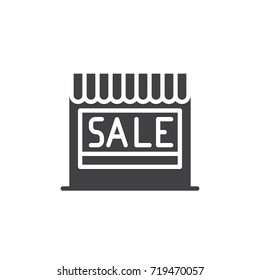 Sale label icon vector, filled flat sign, solid pictogram isolated on white. Symbol, logo illustration.