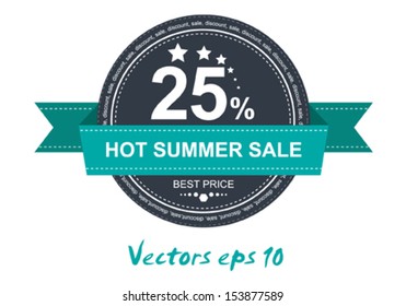 Sale label illustration in vector format