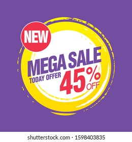 sale label layout design, vector illustration