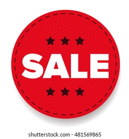 Sale label red vector