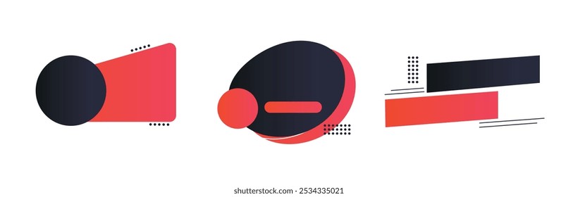 Sale label set with discount