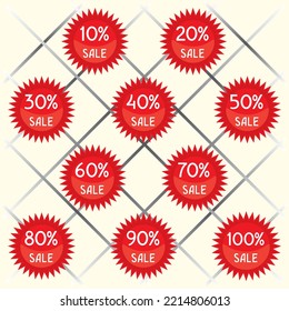 Sale Label Shopping Discount tags
