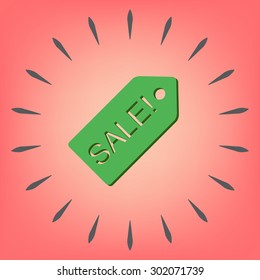sale label sign sign.