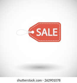 Sale Label. Single flat icon on white background. Vector illustration.