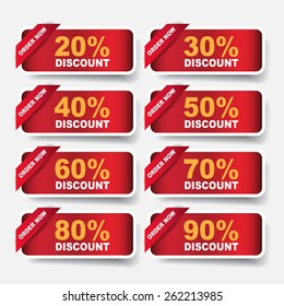 sale label and sticker