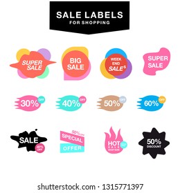 sale label vector