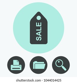 Sale label vector icon