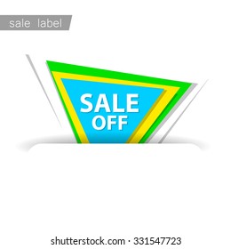 Sale Label. Vector template.