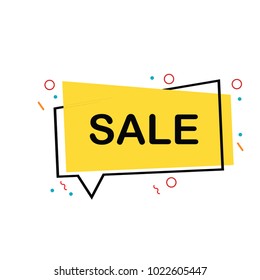 Sale Label Vector Template Design