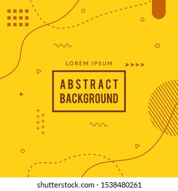 sale label with the yellow abstract background set vector