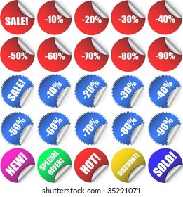 Etiquetas de venta