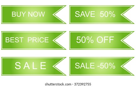 Sale labels set. 