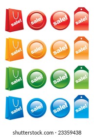 Sale labels vector