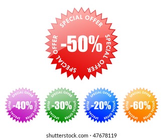 sale labels (vector)