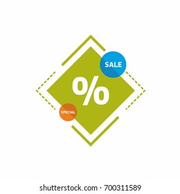 Sale labels vector