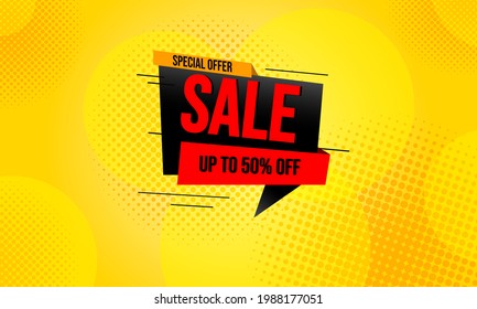 Sale Lable Banner And Discount Background Design.