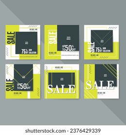 Sale leaflet templates classic flat contrast
