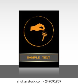 Sale or lease of the vehicle: in the hand your car keys. Vector 