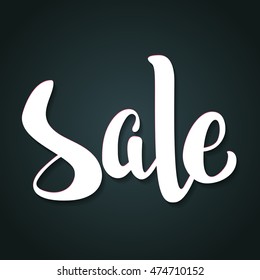 Sale lettering. Vector illustration. Sale banner.