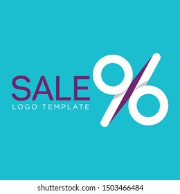 SALE Logo Template. Percent Symbol Logo Design.