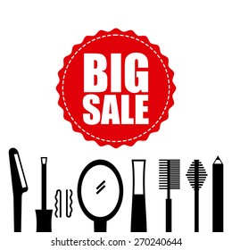 sale makeup design, vector illustration eps10 graphic 
