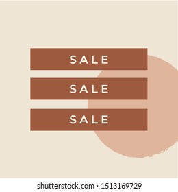 Sale minimalist beautiful design social media post vector