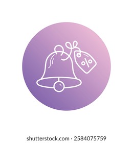 Sale Notification icon vector stock illustration