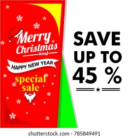 sale off 45 % christmas theme