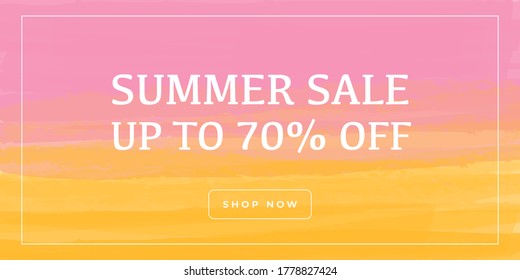 Sale off banner background template. Vector graphic template, banners, wallpaper, flyers, invitation, poster, brochure, voucher discount. Sale template made in modern colorful flat style.