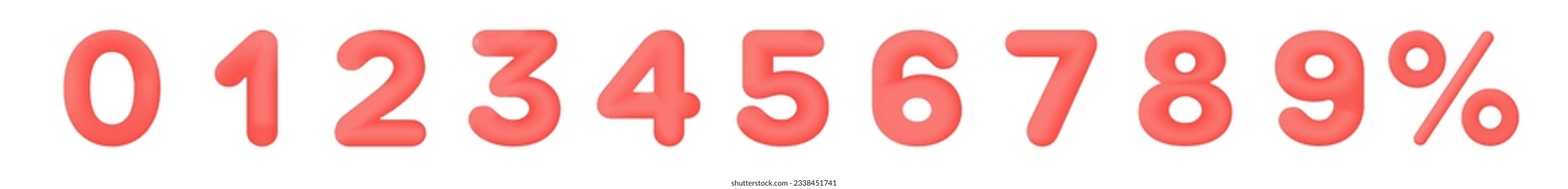 Sale off discount promotion set made of realistic numbers 3d red balloons. Vector Illustration of balloon golden 50% percent discount collection for your unique selling poster, banner ads.