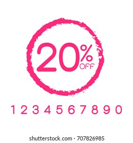 Sale off discount text