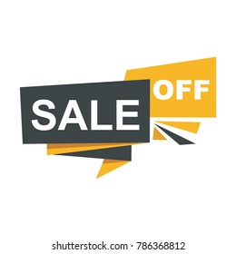 Sale Off Icon. Vector Illustration