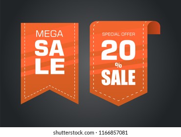Sale offer badge. promo seals/stickers. Isolated vector illustration.