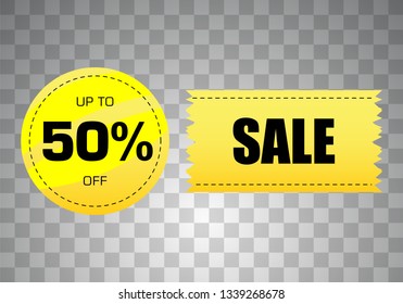 Sale offer badge. promo seals/stickers. Isolated vector illustration.