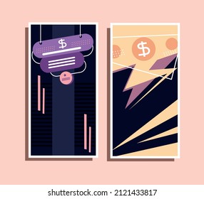sale offer banners style design