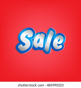 Sale on red background,vector illustration.